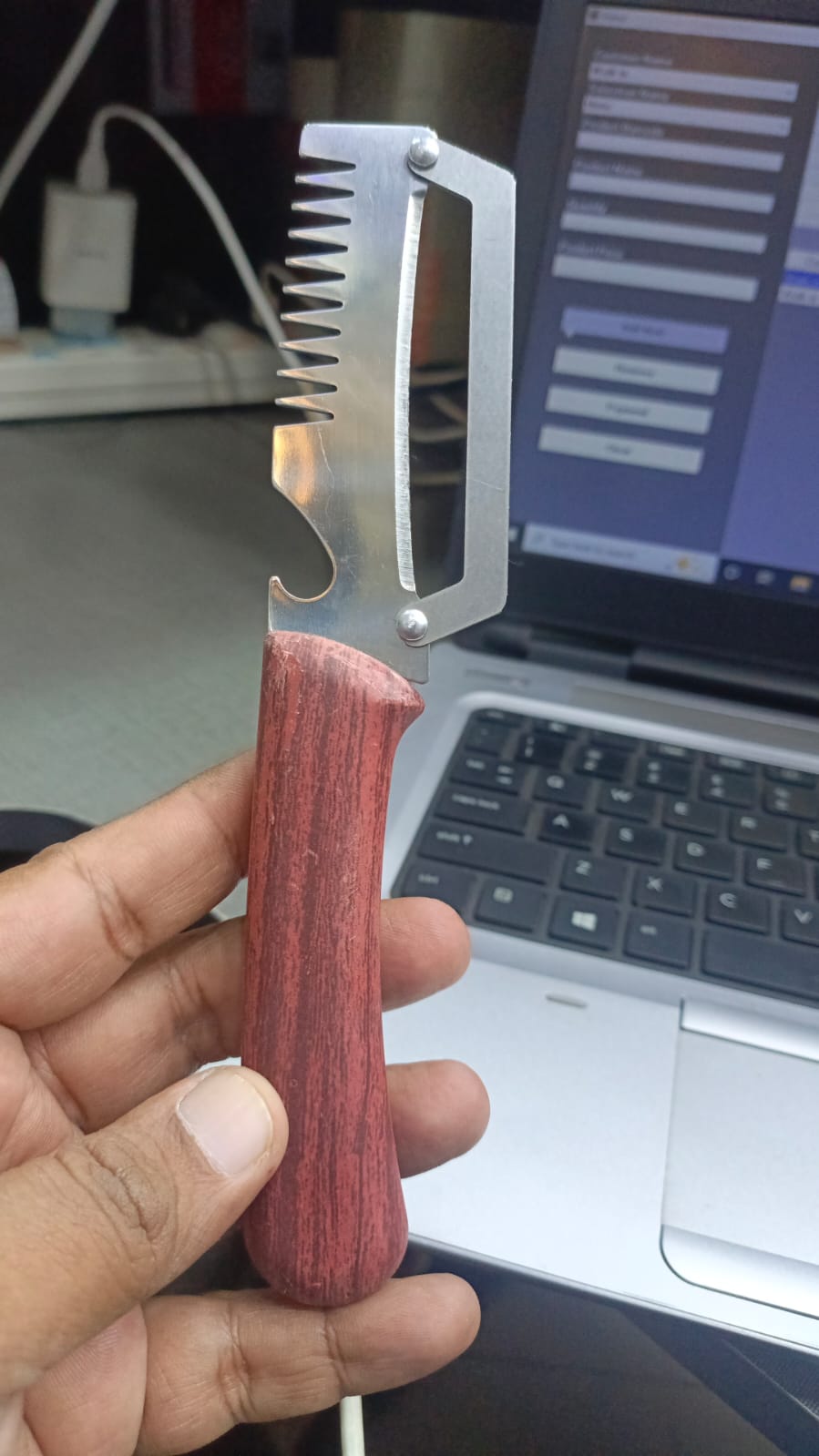 3-in-1 Stainless Steel Peeler Knife — Multi-Use Kitchen Tool