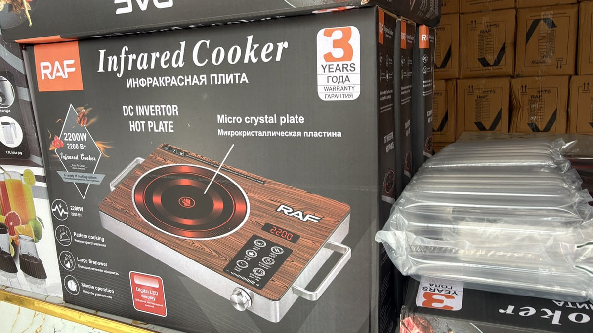 RAF Infrared Cooker 2200W - Electric Stove with Fast Heating