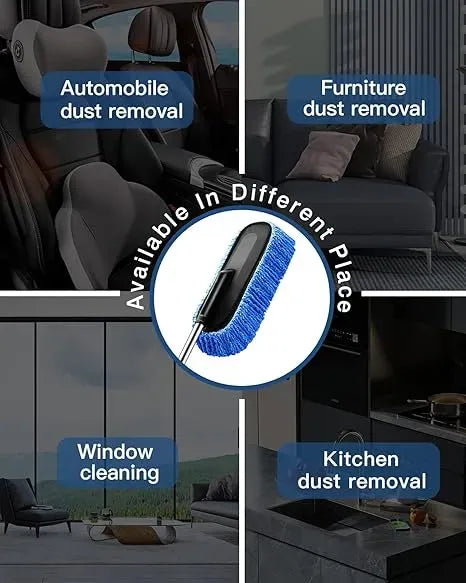 Microfiber Car Duster — Extendable Scratch-Free Cleaner
