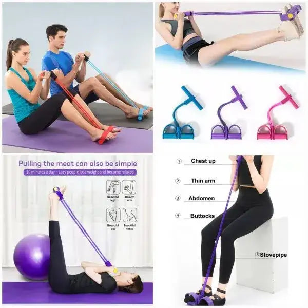 Foot Pedal Resistance Band — Sit-up Pull Rope Trainer